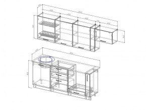 Кухонный гарнитур Шампань 2550 в Миассе - miass.mebel74.com | фото 3