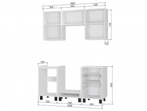 Кухонный гарнитур Сканди 1,6 м без столешницы в Миассе - miass.mebel74.com | фото 2