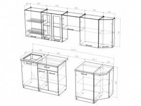 Кухонный гарнитур Симона базис 2400 мм в Миассе - miass.mebel74.com | фото 3