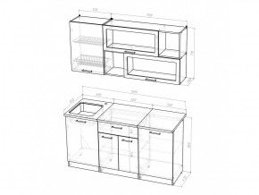 Кухонный гарнитур Яна стандарт 1600 мм в Миассе - miass.mebel74.com | фото 5