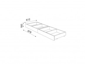 М06 (ручка брусок) Комплект ящиков в Миассе - miass.mebel74.com | фото