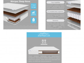 Матрас Sleep Nova шириной 1200 мм в Миассе - miass.mebel74.com | фото 2