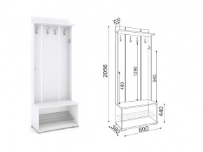 Модуль М31 Вешалка с открытой полкой в Миассе - miass.mebel74.com | фото