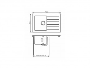 Мойка комбинированная Tolero twist TTS-760 Белый 923 в Миассе - miass.mebel74.com | фото 2