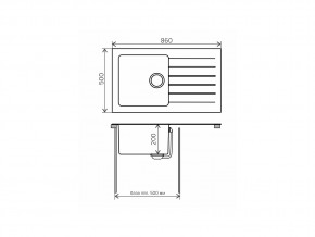 Мойка комбинированная Tolero twist TTS-860 Белый 923 в Миассе - miass.mebel74.com | фото 2