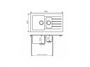 Мойка комбинированная Tolero twist TTS-890 Белый 923 в Миассе - miass.mebel74.com | фото 2