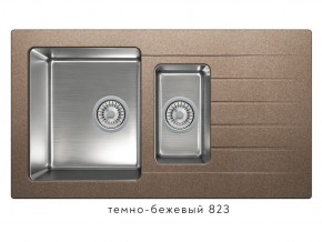 Мойка комбинированная Tolero twist TTS-890 Темно-бежевый 823 в Миассе - miass.mebel74.com | фото