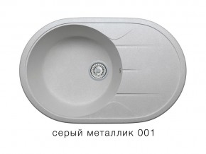 Мойка кварцевая Tolero R-116 Серый металлик 001 в Миассе - miass.mebel74.com | фото 1