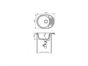 Мойка кварцевая Tolero R-122 Белый 923 в Миассе - miass.mebel74.com | фото 2