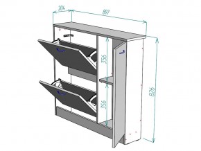 Обувница W105 в Миассе - miass.mebel74.com | фото 3