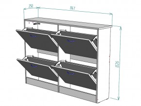 Обувница W11 в Миассе - miass.mebel74.com | фото 3