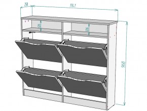 Обувница W16 в Миассе - miass.mebel74.com | фото 3