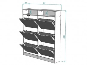 Обувница W18 в Миассе - miass.mebel74.com | фото 3