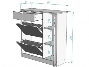 Обувница W36 в Миассе - miass.mebel74.com | фото 3