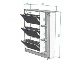 Обувница W39 в Миассе - miass.mebel74.com | фото 3