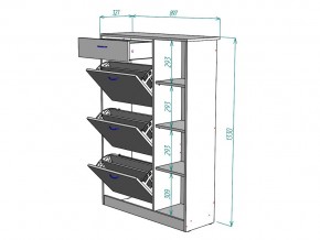 Обувница W80 в Миассе - miass.mebel74.com | фото 3