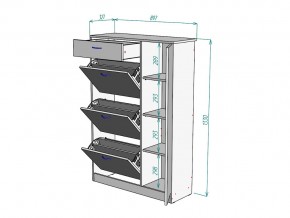 Обувница W82 в Миассе - miass.mebel74.com | фото 3