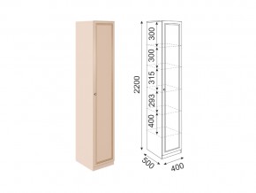 Пенал Беатрис модуль 4 Дуб млечный в Миассе - miass.mebel74.com | фото