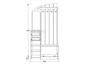 Прихожая Саша 14 ясень анкор в Миассе - miass.mebel74.com | фото 2