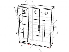 Сервант Модуль 02 Тиффани в Миассе - miass.mebel74.com | фото 2