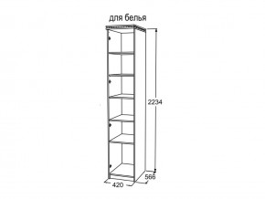 Шкаф 1-но створчатый для белья Ольга 13 в Миассе - miass.mebel74.com | фото 3