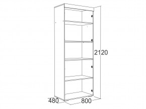 Шкаф 2-х дверный для белья Ольга 19 в Миассе - miass.mebel74.com | фото 2