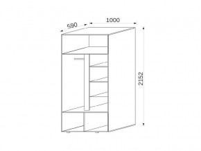 Шкаф 2-х дверный МДФ Некст в Миассе - miass.mebel74.com | фото 2