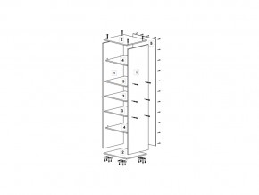 Шкаф 400 для белья (ДБ) ТМК Дуб млечный в Миассе - miass.mebel74.com | фото 2