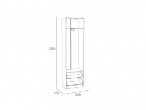 Шкаф для одежды Оттавия НМ 014.66 Белый Фасадный в Миассе - miass.mebel74.com | фото 2