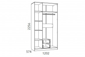 Шкаф комбинированный Фанк НМ 013.08-01 М1 в Миассе - miass.mebel74.com | фото 3