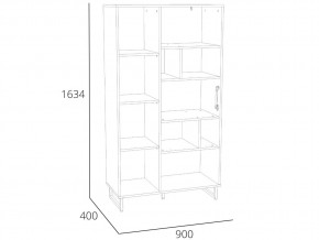 Шкаф комбинированный Фолк НМ 014.58 в Миассе - miass.mebel74.com | фото 2