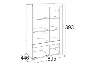 Шкаф комбинированный низкий Ольга 19 в Миассе - miass.mebel74.com | фото 2