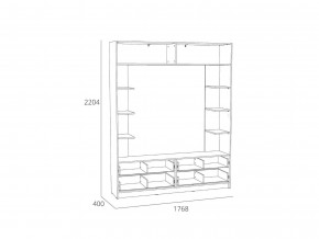 Шкаф комбинированный Оттавия НМ 014.65 Белый Фасадный в Миассе - miass.mebel74.com | фото 2