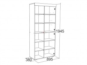 Шкаф комбинированный высокий Ольга 19 в Миассе - miass.mebel74.com | фото 2