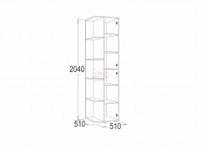 Шкаф крайний Омега 16 в Миассе - miass.mebel74.com | фото 2