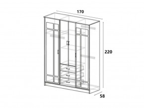 Шкаф купе Лорд венге-лоредо в Миассе - miass.mebel74.com | фото 2