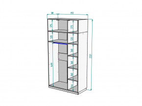 Шкаф Malta light H289 с антресолью HA3 Белый в Миассе - miass.mebel74.com | фото 2