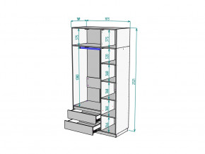 Шкаф Malta light H298 с антресолью HA3 Белый в Миассе - miass.mebel74.com | фото 2