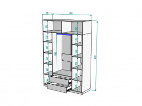 Шкаф Malta light H302 с антресолью HA4 Белый в Миассе - miass.mebel74.com | фото 2