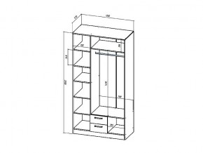 Шкаф трехстворчатый Коста-Рика в Миассе - miass.mebel74.com | фото 2