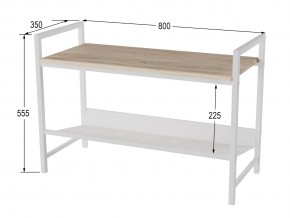 Скамья для прихожей Хигс дуб санремо/белый в Миассе - miass.mebel74.com | фото 2