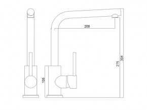 Смеситель Logic LM2103 Stainless Steel в Миассе - miass.mebel74.com | фото 2