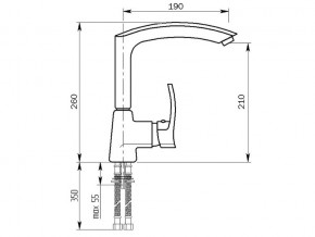 Смеситель MS-002 в Миассе - miass.mebel74.com | фото 2