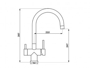 Смеситель Sprint Logic LM2191 Stainless Steel в Миассе - miass.mebel74.com | фото 2