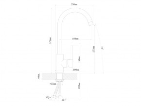 Смесители Florentina Альфа Нержавеющая сталь в Миассе - miass.mebel74.com | фото 2