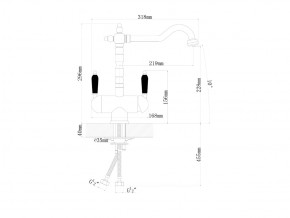 Смесители Florentina Ария бронза в Миассе - miass.mebel74.com | фото 2