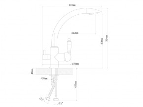 Смесители Florentina Шале графит в Миассе - miass.mebel74.com | фото 2