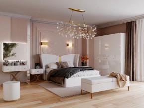 Спальня Рише белый глянец с перламутром в Миассе - miass.mebel74.com | фото 1