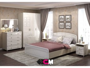 Спальня Виктория МДФ с большим комодом в Миассе - miass.mebel74.com | фото 1