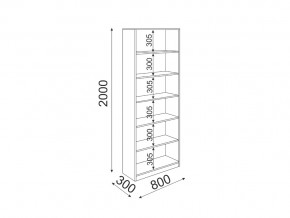 Стеллаж 800 Остин модуль 8 в Миассе - miass.mebel74.com | фото 2